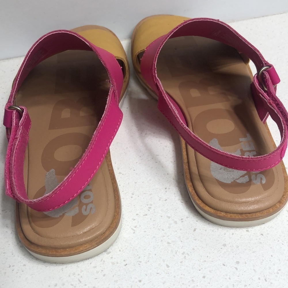 Sorel Ella II Slingback Sandals Pink Tan 6 - Picture 6 of 8